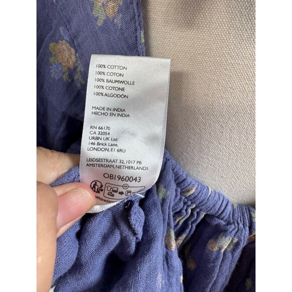 Free People Blue Floral Blouse - Picture 7 of 7